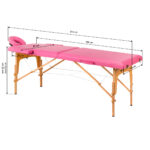 Lettino Da Massaggio Pieghevole In Legno Activ Fizjo Comfort 2 Segmenti Rosa 16