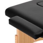 Lettino Da Massaggio Pieghevole In Legno Balance 3 Segmenti 190X70 Nero 5