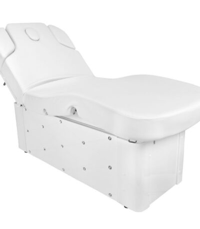 Lettino Per Estetica Spa Azzurro Krystal 370-3 4 Forte. Bianco Riscaldato