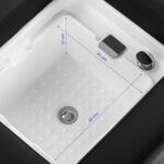 Lettino Per Lavaggio Capelli Gabbiano Head Spa Bali Nero 16