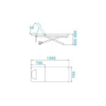 Letto Elettrico Massaggiante Azzurro 329E 1 Vaso. Bianco 1