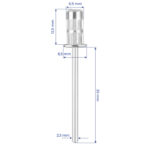 Manicotto Piccolo Portante In Acciaio N. 4 1