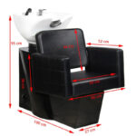 Mobile Per Lavaggio Parrucchiere Gabbiano Ankara Nero 1