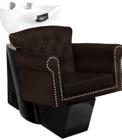 Mobiletto Per Lavaggio Barbiere Gabbiano Berlin Marrone