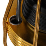 Mobiletto Per Lavaggio Barbiere Gabbiano Marcus Gold Black 8