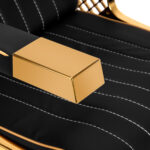 Mobiletto Per Lavaggio Barbiere Gabbiano Marcus Gold Black 4