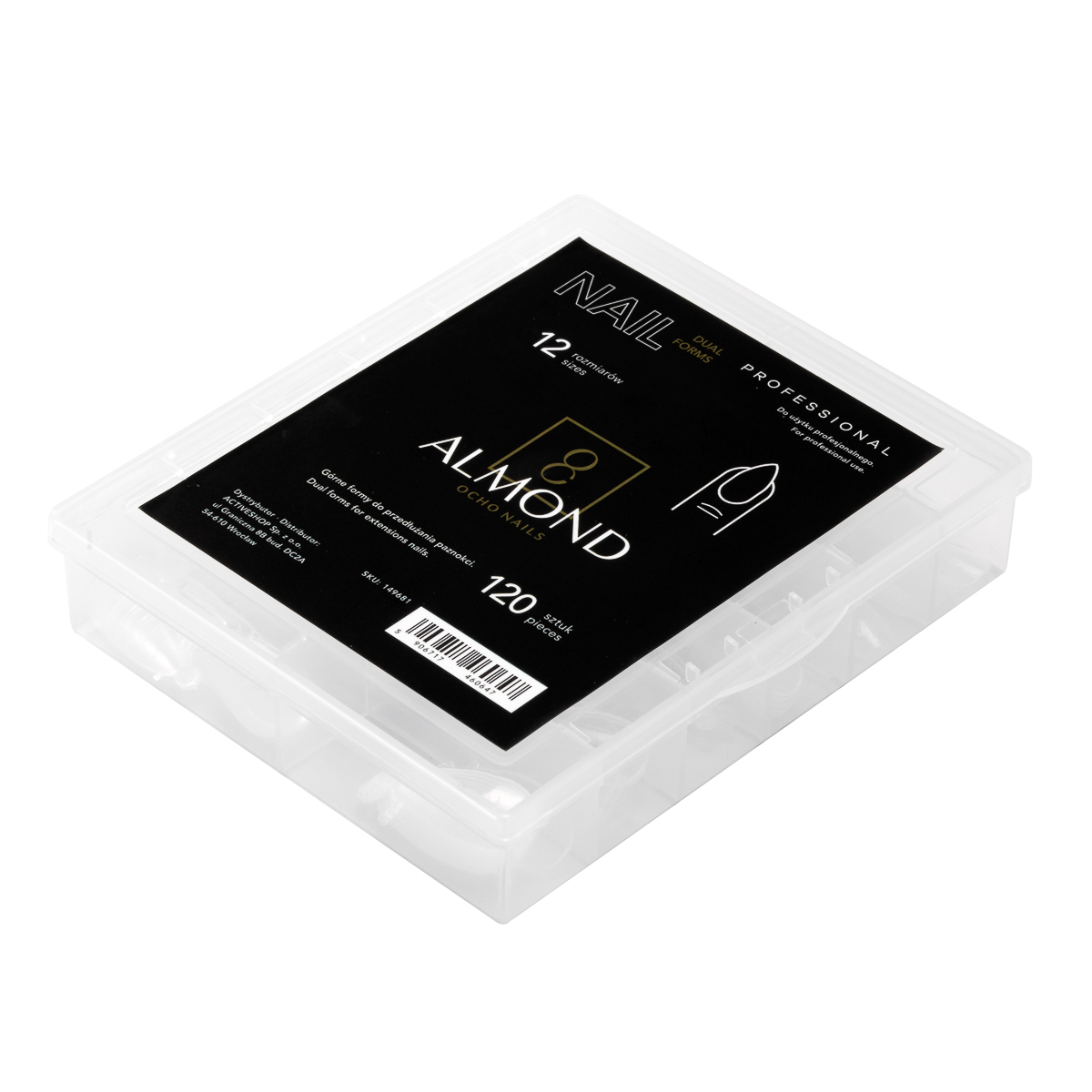 Ocho Nails Dual Forms Almond 120 Pz. Ocho Nails Dual Forms Almond 120 Pz.