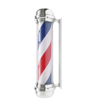 Plafoniera Illuminata Da Barbiere Bb-02 Argento Grande