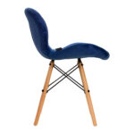 Poltrona Cosmetica 4Rico Qs-186 In Velluto Blu Navy 1