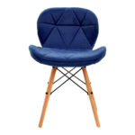 Poltrona Cosmetica 4Rico Qs-186 In Velluto Blu Navy 2
