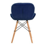 Poltrona Cosmetica 4Rico Qs-186 In Velluto Blu Navy 3