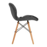 Poltrona Cosmetica 4Rico Qs-186 In Velluto Grigio 1