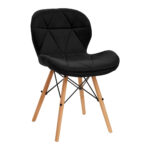 Poltrona Cosmetica 4Rico Qs-186 In Velluto Nero