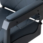 Poltrona Da Barbiere Gabbiano Bruno Con Struttura In Grafite Grafite 6