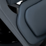 Poltrona Da Barbiere Gabbiano Bruno Con Struttura In Grafite Grafite 12