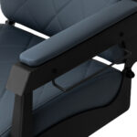 Poltrona Da Barbiere Gabbiano Bruno Con Struttura Nera Graphite 6