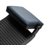 Poltrona Da Barbiere Gabbiano Bruno Con Struttura Nera Graphite 8