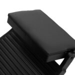 Poltrona Da Barbiere Gabbiano Bruno Con Struttura Nera Nero 8