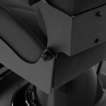 Poltrona Da Barbiere Gabbiano Bruno Con Struttura Nera Nero 12