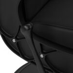 Poltrona Da Barbiere Gabbiano Continental Nera 5