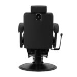 Poltrona Da Barbiere Gabbiano Continental Nera 2