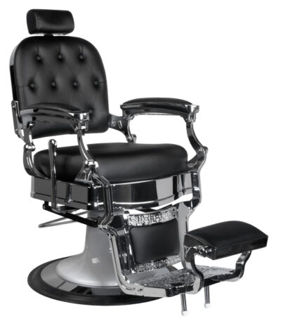 Poltrona Da Barbiere Gabbiano Ernesto In Nero