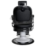 Poltrona Da Barbiere Gabbiano Ernesto In Nero 4