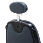 Poltrona Da Barbiere Gabbiano Francesco In Grafite Con Struttura Nera Spazzolata 7