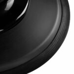 Poltrona Da Barbiere Gabbiano Francesco In Grafite Con Struttura Nera Spazzolata 12