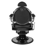 Poltrona Da Barbiere Gabbiano Giulio Argento Nero 2