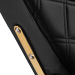 Poltrona Da Barbiere Gabbiano Leonardo Gold Black 12