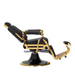 Poltrona Da Barbiere Gabbiano Leonardo Gold Black 4