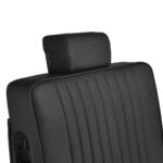 Poltrona Da Barbiere Gabbiano Levi Con Struttura Nera Nera Senza Cuciture Sullo Schienale 9