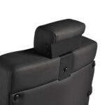 Poltrona Da Barbiere Gabbiano Levi Con Struttura Nera Nera Senza Cuciture Sullo Schienale 12