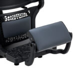 Poltrona Da Barbiere Gabbiano Niccolo Grafite Senza Bottoni 5