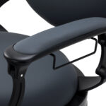 Poltrona Da Barbiere Gabbiano Niccolo Grafite Senza Bottoni 9