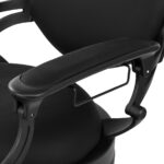 Poltrona Da Barbiere Gabbiano Niccolo Nero Senza Bottoni 9