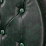 Poltrona Da Barbiere Gabbiano President Verde Cromato 7