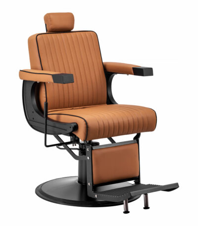 Poltrona Da Barbiere Gabbiano Visionerio Marrone Chiaro