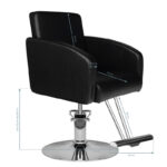 Poltrona Da Barbiere Per Sistema Di Capelli Hs40 Nera 4