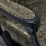 Poltrona Da Barbiere President Old Leather Green 5