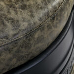 Poltrona Da Barbiere President Old Leather Green 8