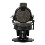 Poltrona Da Barbiere President Old Leather Green 4