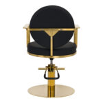 Poltrona Da Parrucchiere Gabbiano Arras Nero Oro 3