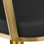 Poltrona Da Parrucchiere Gabbiano Arras Nero Oro 4