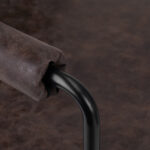 Poltrona Da Parrucchiere Gabbiano Katania Loft Old Leather Marrone Scuro 4