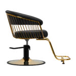 Poltrona Da Parrucchiere Gabbiano Lille Oro Nero 1