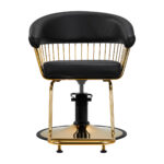 Poltrona Da Parrucchiere Gabbiano Lille Oro Nero 2
