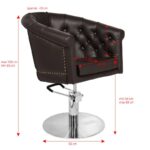 Poltrona Da Parrucchiere Gabbiano London Brown 1