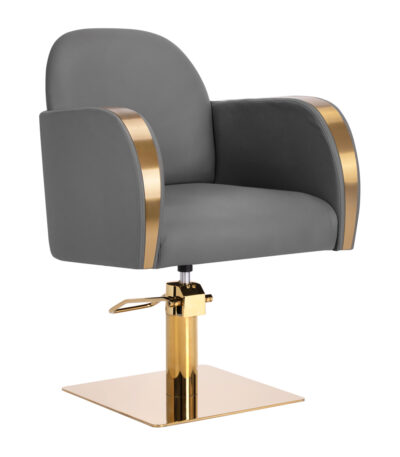 Poltrona Da Parrucchiere Gabbiano Malaga Grigio Oro